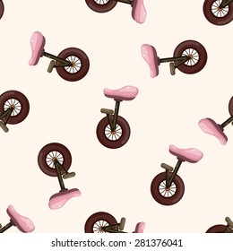 circus unicycle , cartoon seamless pattern background