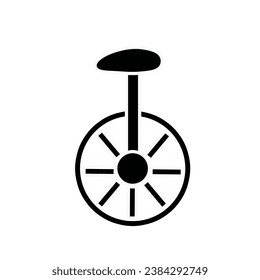 Circus unicycle icon for mobile concept and web apps. 