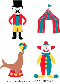 Circus in vector