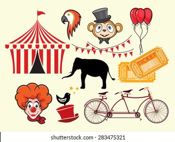 Circus Vector Elements