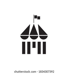 circus vector icon design template
