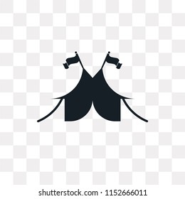 Circus vector icon isolated on transparent background, Circus logo concept