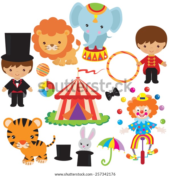 Circus Vector Illustration Stock Vector (Royalty Free) 257342176 ...