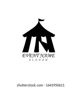 Circus vector illustration design logo emblems template
