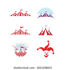 Circus vector illustration design logo emblems template