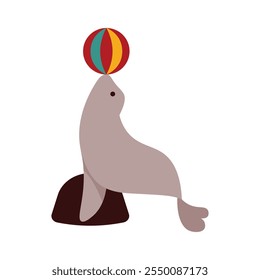 Circus Vector Illustration - Seal