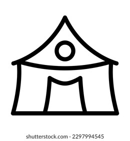Circus Vector Line Icon Design
