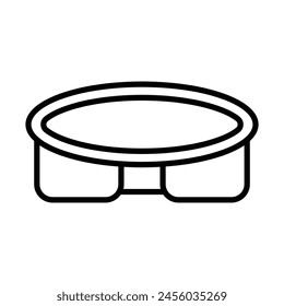 Zirkus Vektorgrafik Line Icon Design