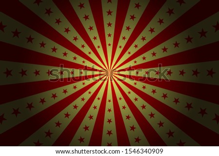 circus vintage background with stars, vector red circus retro poster with stars, cartoon carnival wallpaper, starburst comic pattern