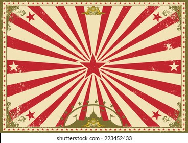 circus vintage horizontal background. A circus vintage poster for your advertising. Perfect size for a screen.