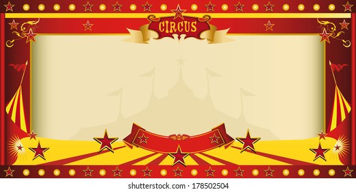 A circus vintage invitation for your publicity