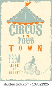 Circus vintage poster