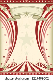 a circus vintage poster for your advertising. 