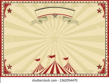 une affiche vintage de cirque pour votre publicité.