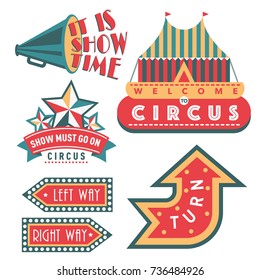 circus carnival vintage banner