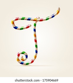 Circus wire plastic festive happy abc capital T 