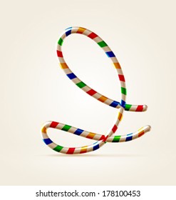 Circus wire plastic festive happy abc capital I 