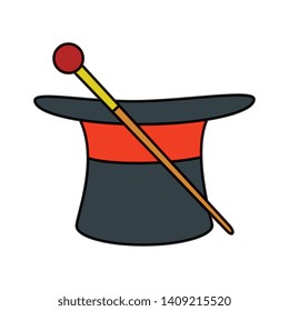 circus wizard hat with wand