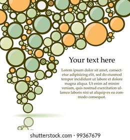 Cirkle colorful background. Vector.