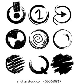 Cirlce Elemets, Logos, Icons 