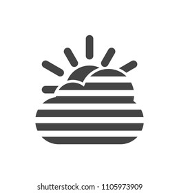 cirrostratus vector icon