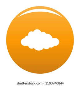 Cirrus icon. Simple illustration of cirrus vector icon for any design orange
