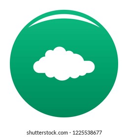 Cirrus icon. Simple illustration of cirrus vector icon for any design green