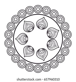 cirular lace mandala style