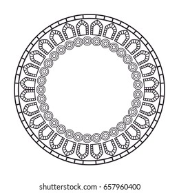 cirular lace mandala style