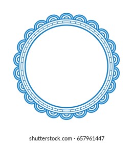 cirular lace mandala style