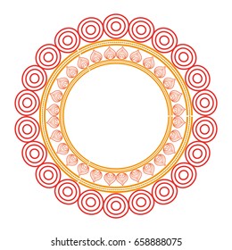 cirular lace mandala style