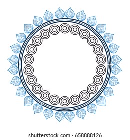 cirular lace mandala style