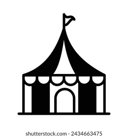 Cirus Tent Icon vector. Stock illustration.