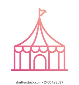 Cirus Tent Icon vector. Stock illustration.