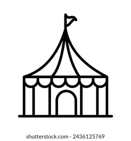 Cirus Tent Icon vector. Stock illustration.