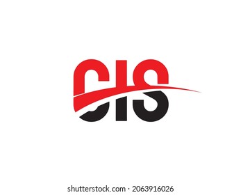 CIS Letter Initial Logo Design Vektorgrafik