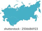 CIS map with countries in Asia North Lambert Conformal Conic Projection