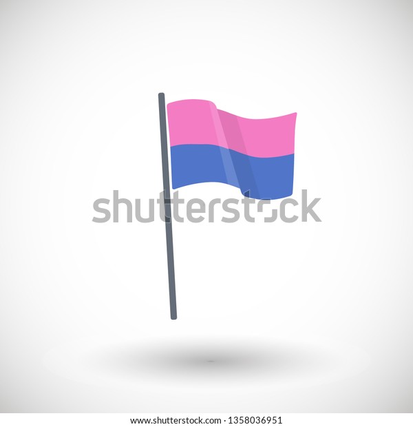 Cisgender Gender Binary Flag Vector Icon Stock Vector (Royalty Free ...