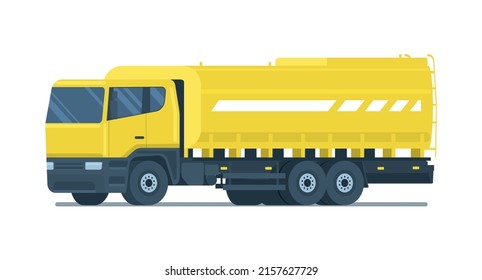 Cisterna transportadora aislada. Ilustración vectorial.