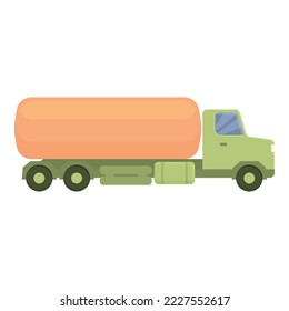 Cistern icon cartoon vector. Tanker truck. Petrol cargo