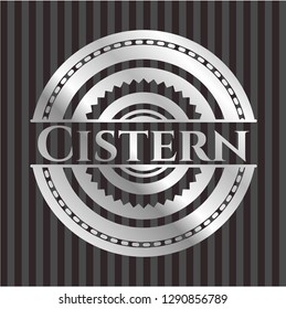 Cistern silvery emblem or badge