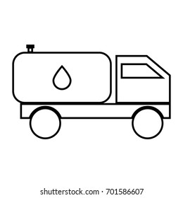 Cistern truck icon .