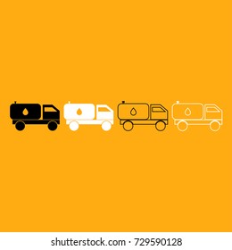 Cistern truck icon .