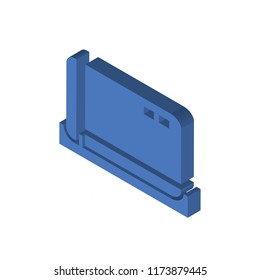 Cit card isometric left top view 3D icon