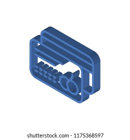 Cit card isometric left top view 3D icon