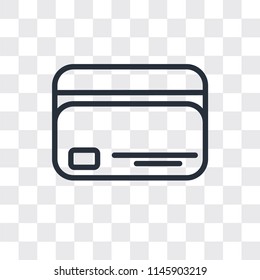 Cit card vector icon isolated on transparent background, Cit card logo concept