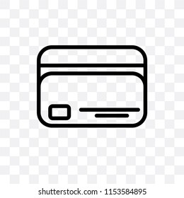 Cit card vector icon isolated on transparent background, Cit card logo concept