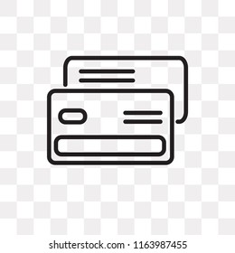 Cit card vector icon isolated on transparent background, Cit card logo concept