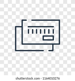 cit card vector icon isolated on transparent background, Cit card logo concept