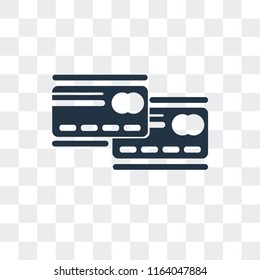 Cit card vector icon isolated on transparent background, Cit card logo concept